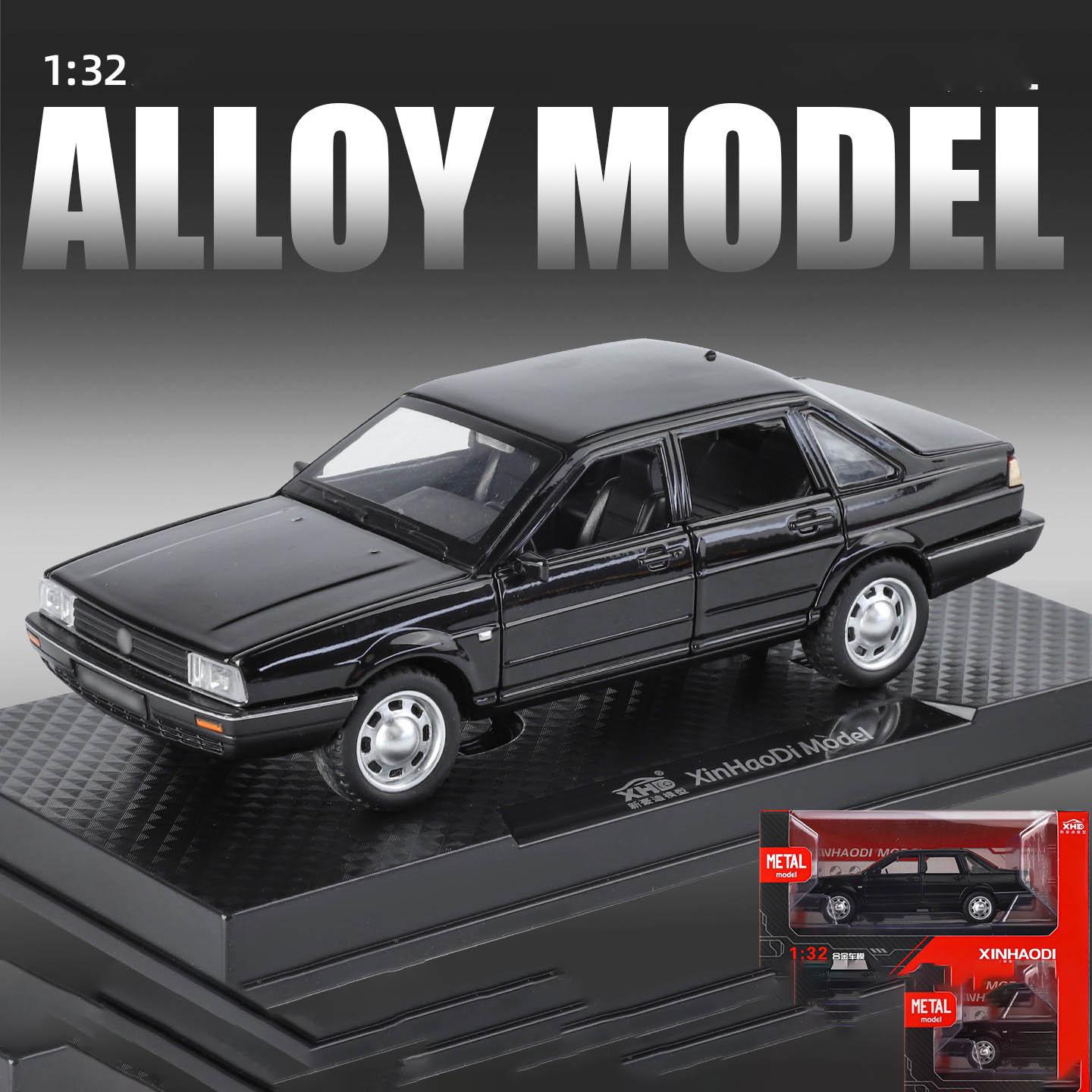 Volkswagen Santana 1:32 Classic Alloy Car Model Collectible Ornament, High-Quality Replica Vehicle Decorative Piece