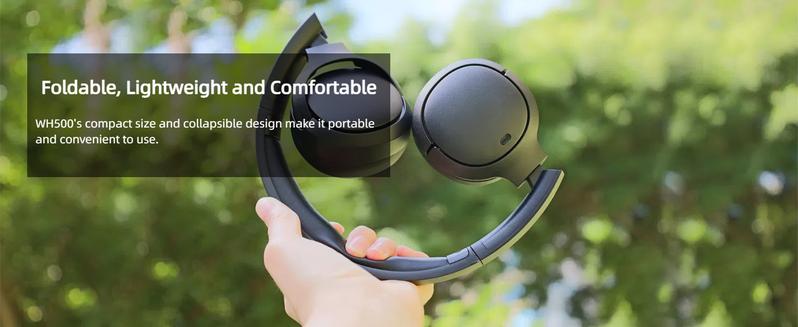 Edifier WH500 Wireless On-Ear Headphones with Foldable Lightweight Design and Solid Bass, Bluetooth Headset with Microphone, 40H Music Playtime and Custom EQ via App for Home Office Travel (Black) Electronic Audio headphones bluetooth