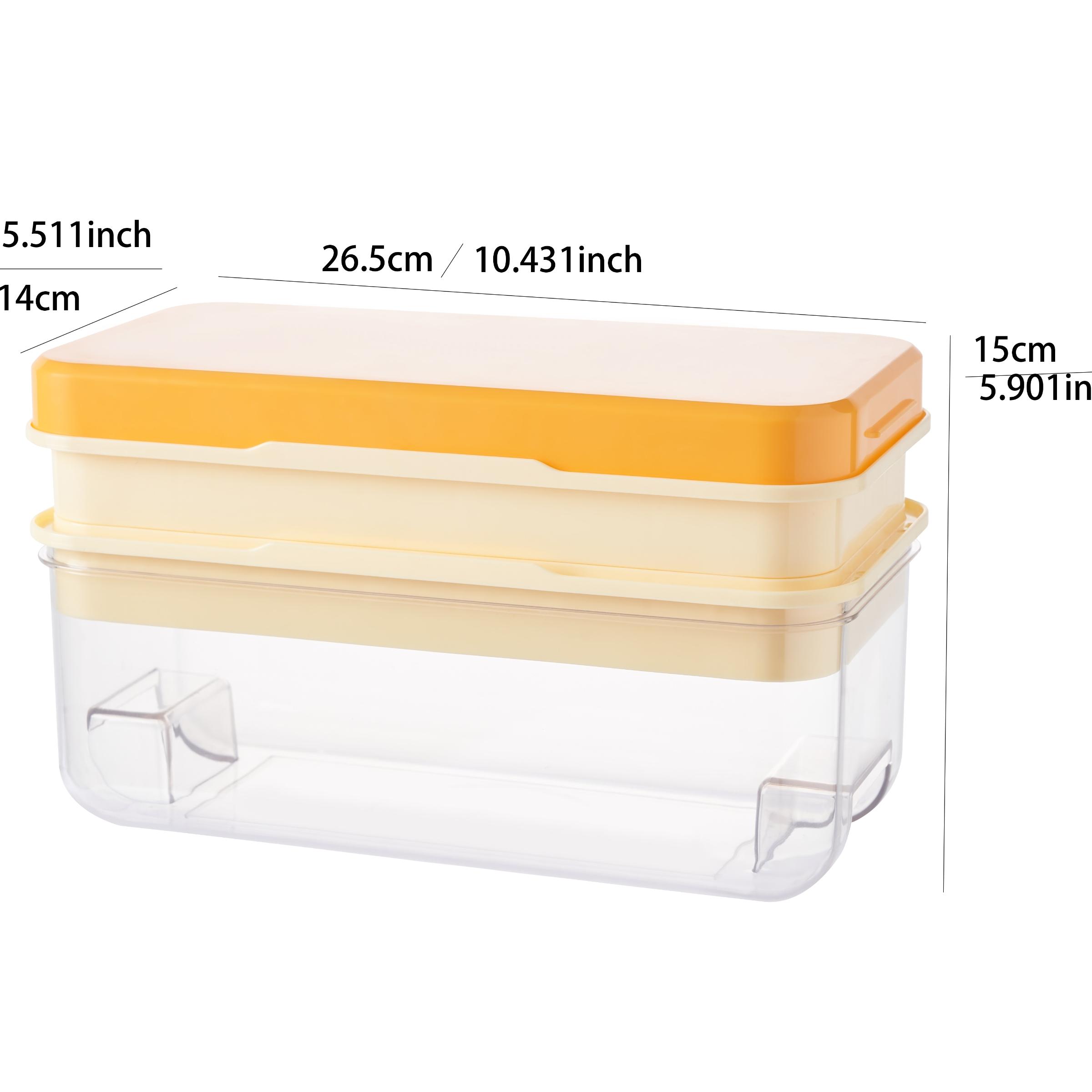 Large Capacity Thick Ice Cube Mold, Home & Commercial Ice Maker, Silicone Ice Tray, Quick Freezing, Easy Release, Storage Box