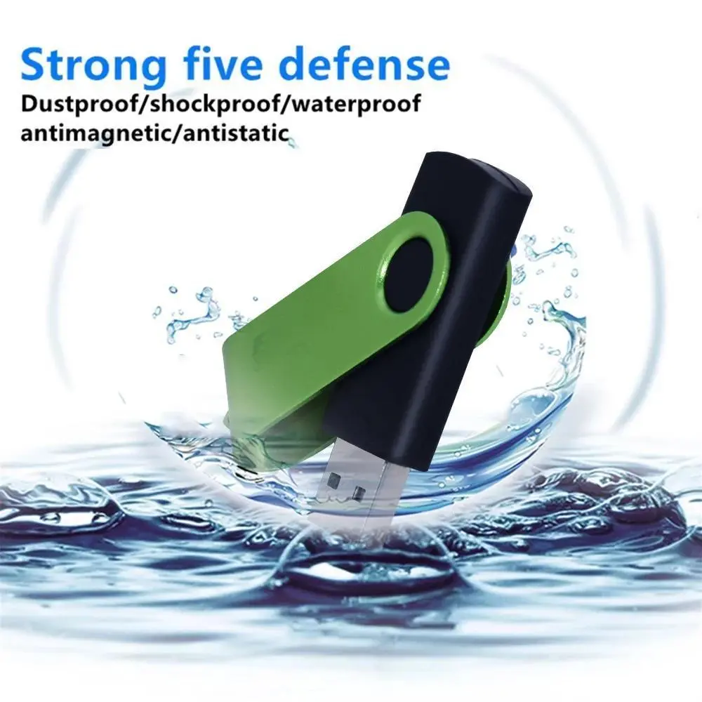 USB 32GB Flash Drive 16GB Memory Stick Metal Jump Drive Swivel Pendrive Portable 64 128 GB Cle USB 2.0 Pen Drives