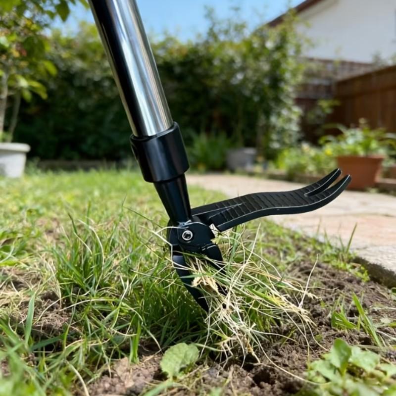 Manual Weed Puller Tool, Standing Upright Weeder for Garden, Manual Weed Remover, Efficient Gardening Tool, Easy-To-Use Handheld Weeding Device