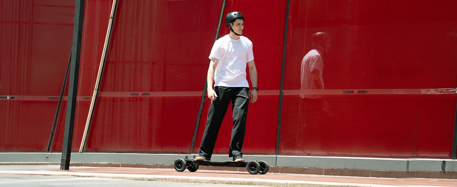 【E-Skate】Electric Skateboard with Remote, 450W/500W/1200W/3000W Brushless Motor, 9Mph/12Mph/30 Mph /32Mph Top Speed, Electric Longboard for Adults ＆Teens