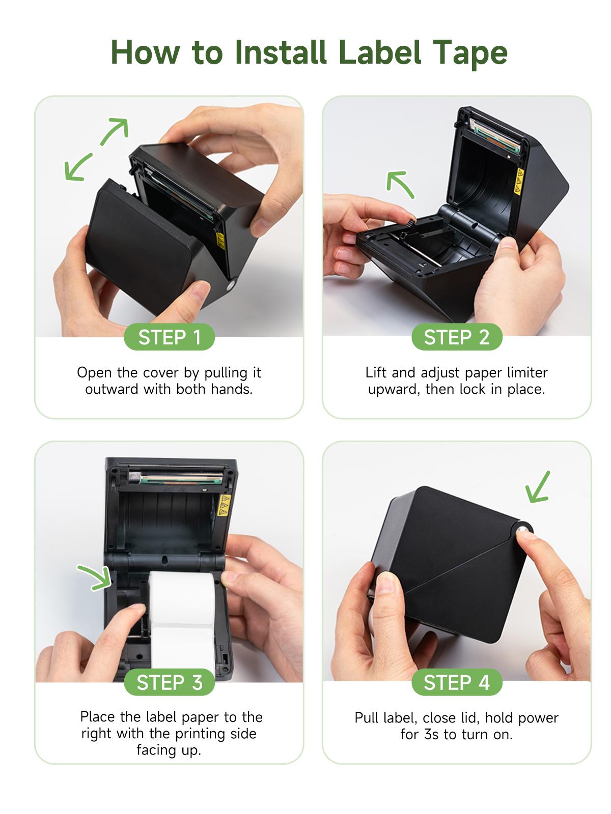 2-Inch Label Maker – Portable Bluetooth Thermal Printer, Mini Sticker Printer with Waterproof Tape for Small Business, Barcodes, Names, Addresses, Mailing, Apparel, School, Home, and Office