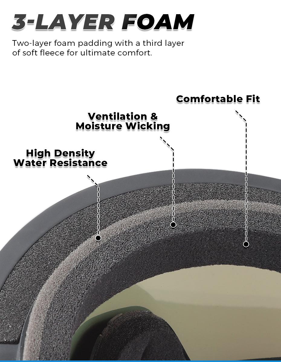 VICTGOAL Ski Goggles Double Layers Anti-fog UV400 Protection for Men, Women & Youth,Snowboarding Goggles Snowmobile Eyewear Outdoor Skiing Polarized Snow Lenses VICTGOAL Ski Goggles Double Layers Anti-fog UV400 Protection for Men, Women & Youth,Snowboarding Goggles Snowmobile Eyewear Outdoor Skiing Polarized Snow Lenses