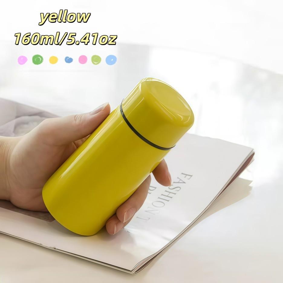 Portable Insulated Stainless Steel Cup, Keeps Drinks Hot or Cold, Perfect for Camping and Hiking, Cute Small Pocket Cup, 5.41 Oz