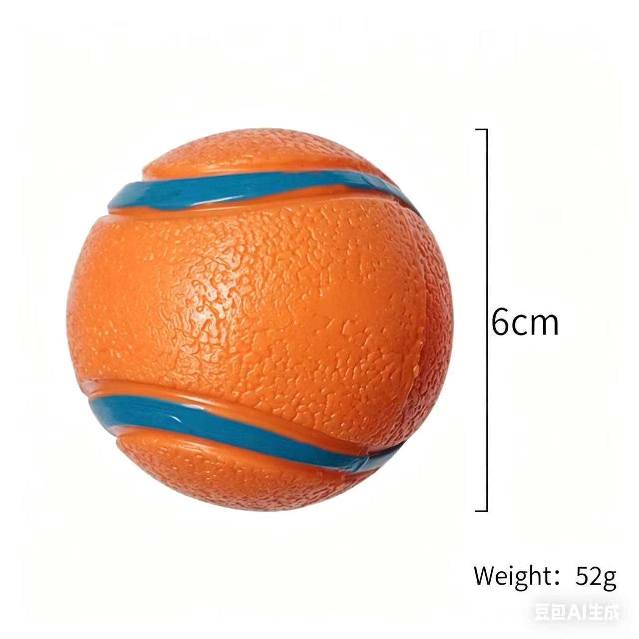 Dog toy: thickened sound-making elastic ball for self-entertainment, boredom relief, durable chewable tennis ball, teeth grinding, dog training, interactive pet supplies