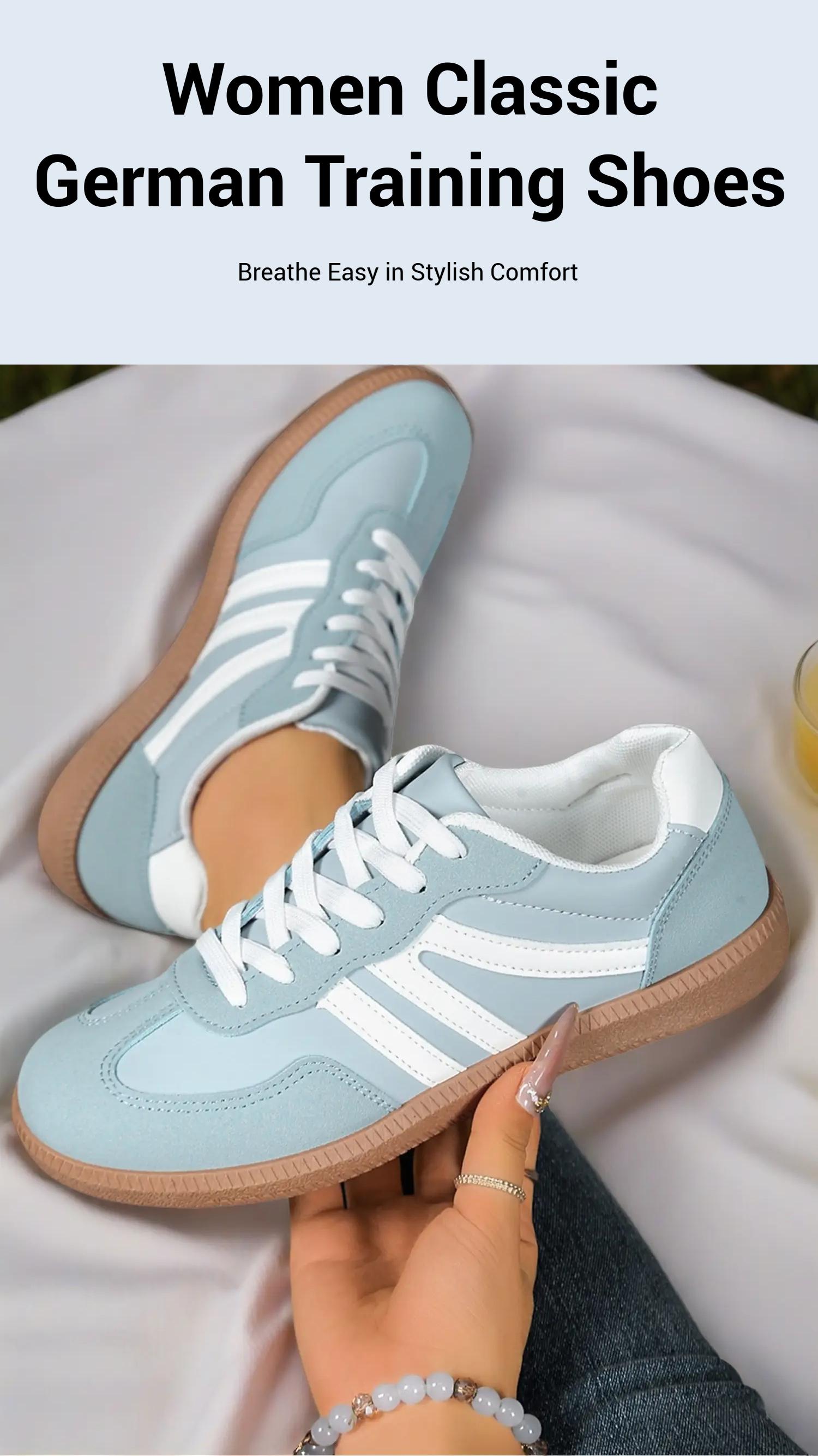 Women Classic German Training Shoes Comfortable Breathable Sneakers Athletic Sneaker Footwear for Workout and Running Lightweight Supportive Design Women Classic German Training Shoes Comfortable Breathable Sneakers Athletic Sneaker Footwear for Workout and Running Lightweight Supportive Design