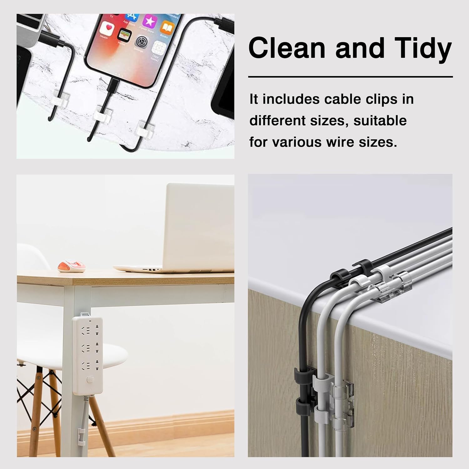 Adhesive Punch-Free Socket Holder, 10 count Power Stirp Holder and 40 count Clips Kit, Self-Adhesive Power Strip Holder Wall Mount-Space-Saving and Easy to Install Adhesive Punch-Free Socket Holder, 10 count Power Stirp Holder and 40 count Clips Kit, Self-Adhesive Power Strip Holder Wall Mount-Space-Saving and Easy to Install