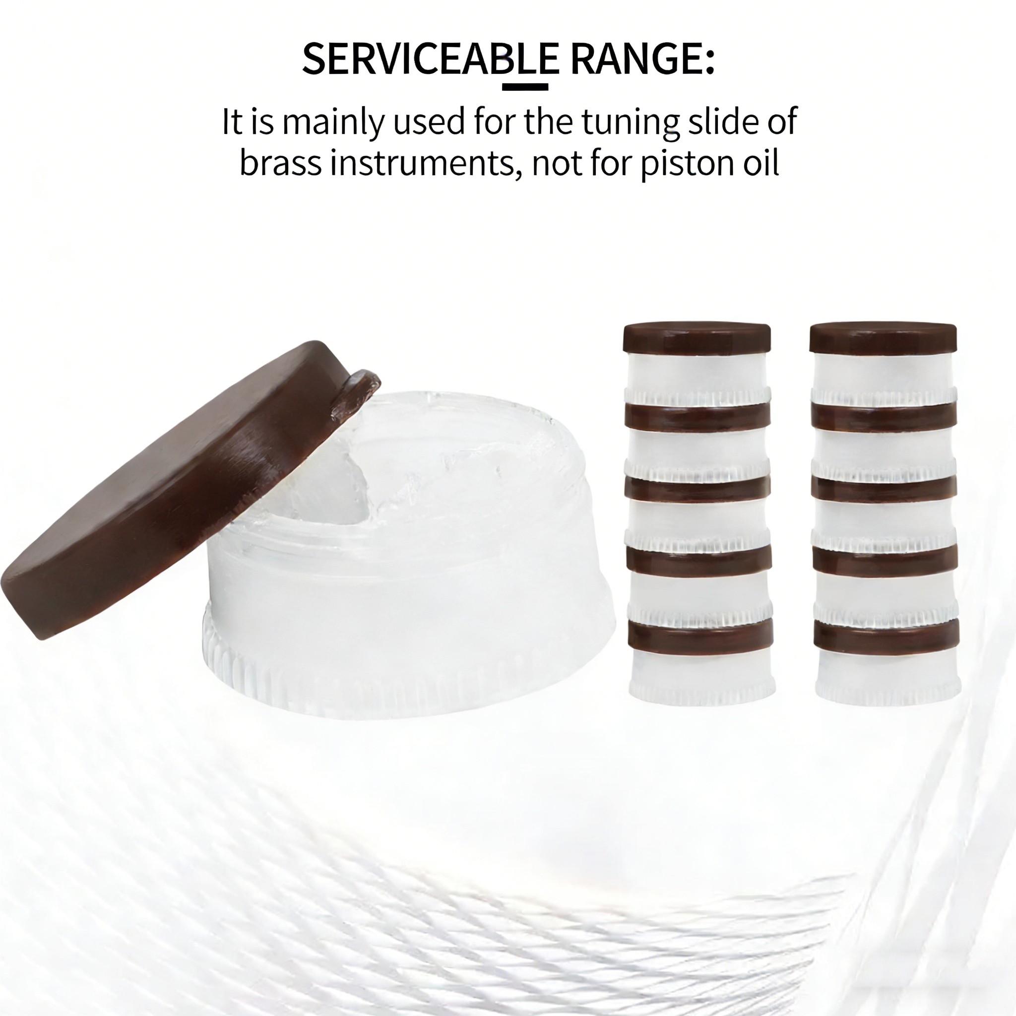 Universal Instrument Care Oil, 10 Pack Portable Abs Box, Saxophone Trumpet Clarinet Trombone Key Pull Rod Oil, Beginners & Professionals