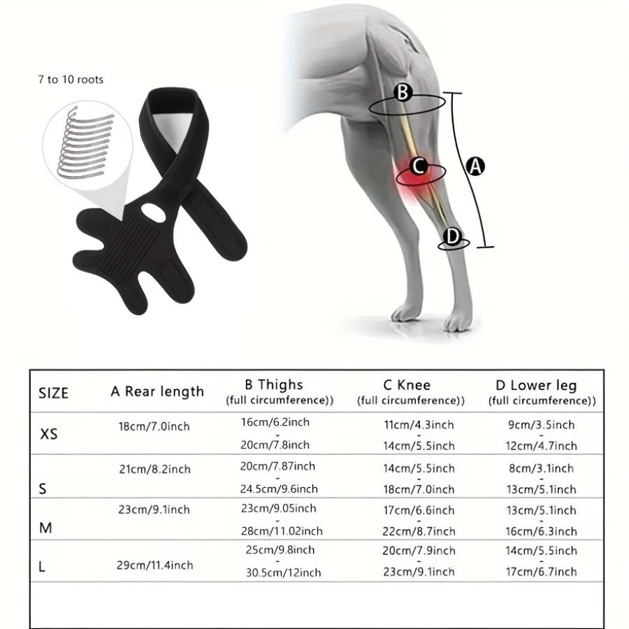 Adjustable Dog Rehabilitation Suit, Durable Breathable Polyester, Elbow Support, Post-Surgery & Joint Support, Prevents Licking, Secure Fit