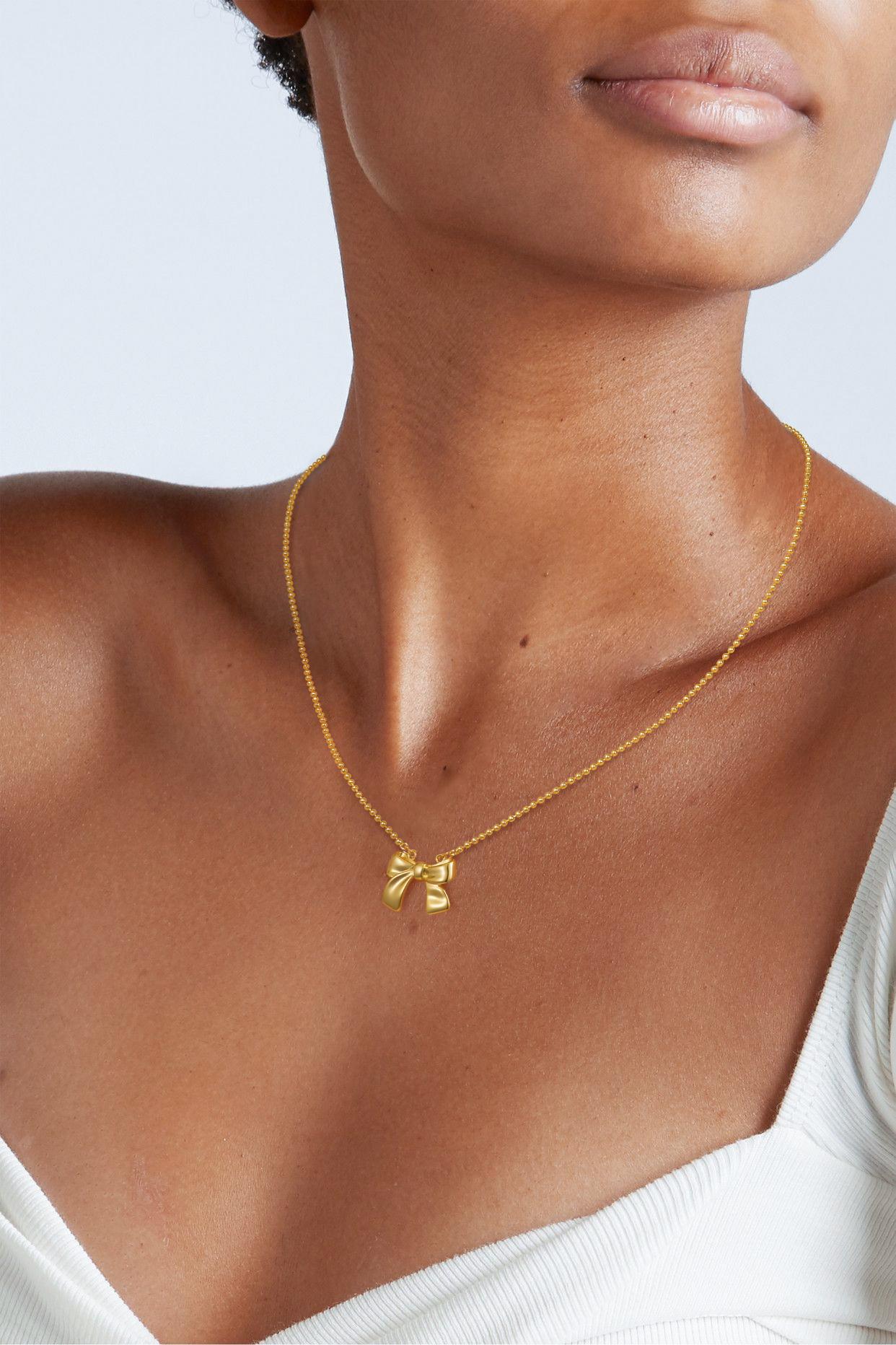 Bow Necklace choker - Dainty Cute Small Tiny Bow pendant Trendy Stylish necklace for women exquisite 2025 Fashion Jewelry Gift For Her