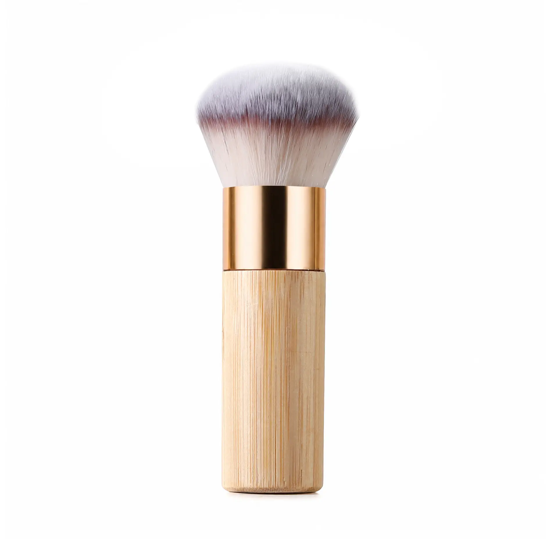 Dome Foundation Face Brush - Dense Soft Bristles for Liquid, Cream, Powder Foundation, Seamless Blending, Bamboo Handle Makeup Brush