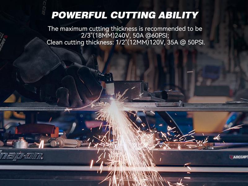 ARCCAPTAIN MIG205MP MIG Welder, All-in-One iControl APP Control Plasma Cutter/Pulsed MIG/Flux Core/Spool Gun/Pulsed HF TIG/Lift TIG/Clean/Stick Aluminum Welding Machine 120/240V Dual Voltage Multiprocess Welders Black Friday, Christmas Gifts for Men/Dad