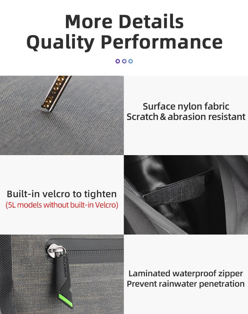 ROCKBROS 8L Bike Bicycle Frame Bag Waterproof Bikepacking Bike Bag Triangle Frame Bag Large Bike Storage Bag Under Frame ROCKBROS 8L Bike Bicycle Frame Bag Waterproof Bikepacking Bike Bag Triangle Frame Bag Large Bike Storage Bag Under Frame