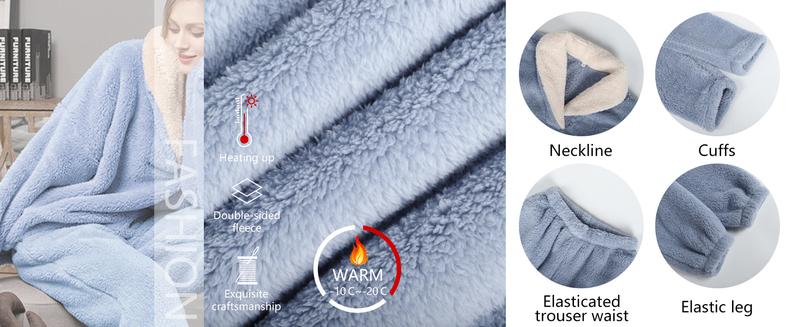 Yimoon Women' s Fluffy Pajamas Set Fleece Pullover Pants Loose Plush Sleepwear 2 Piece Pjs Set Warm Loungewear Fuzzy Outfits