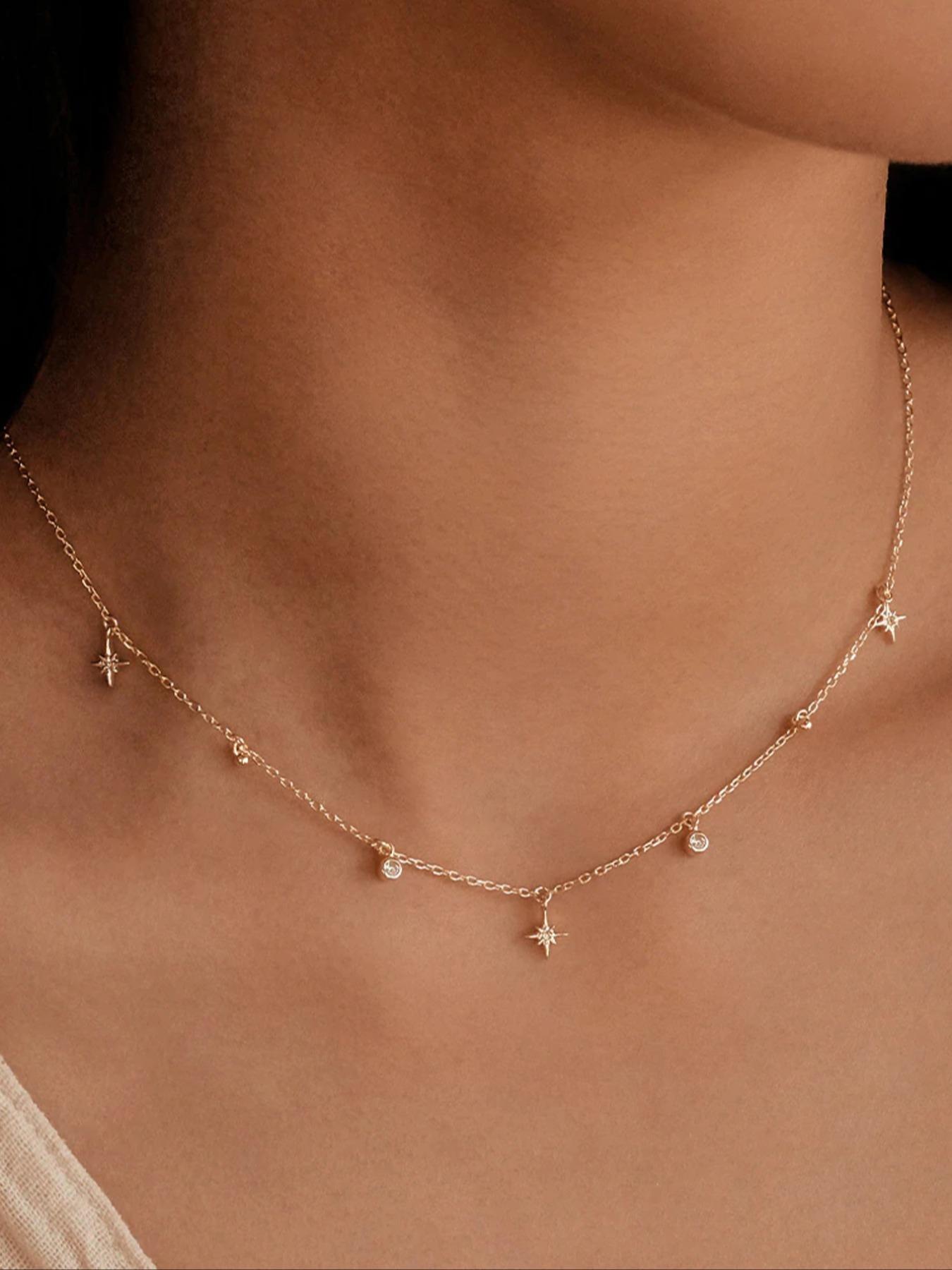 S925 Sterling Silver Fashion Flower Design Artificial Zircon Decor Necklace, Elegant Jewelry for Women for Party, Daily Decor, Trendy All-match & Exquisite Jewelry for Birthday Gift, Cubic Zirconia Pendant