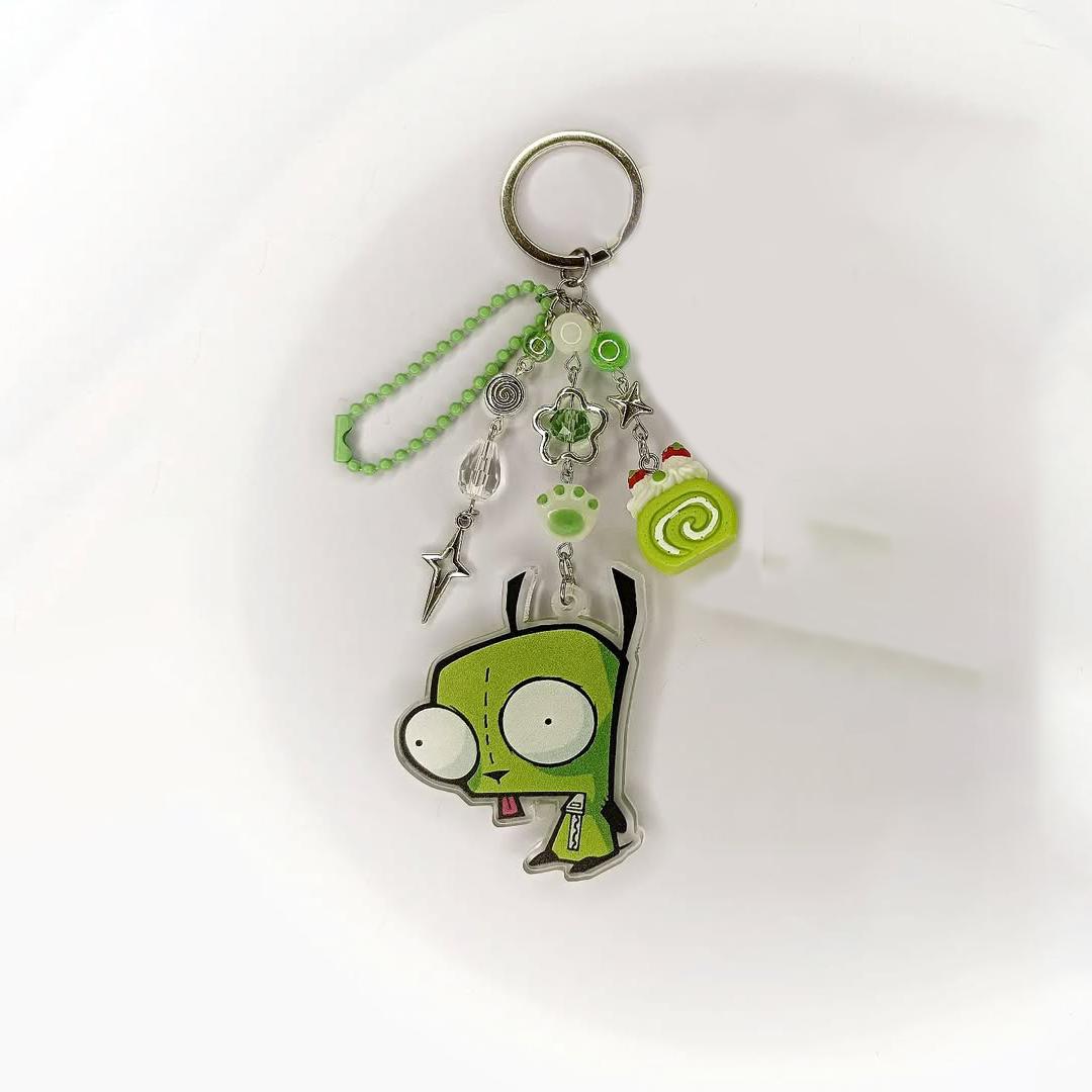 Invader Zim Anime Acrylic Pendant Keychains
