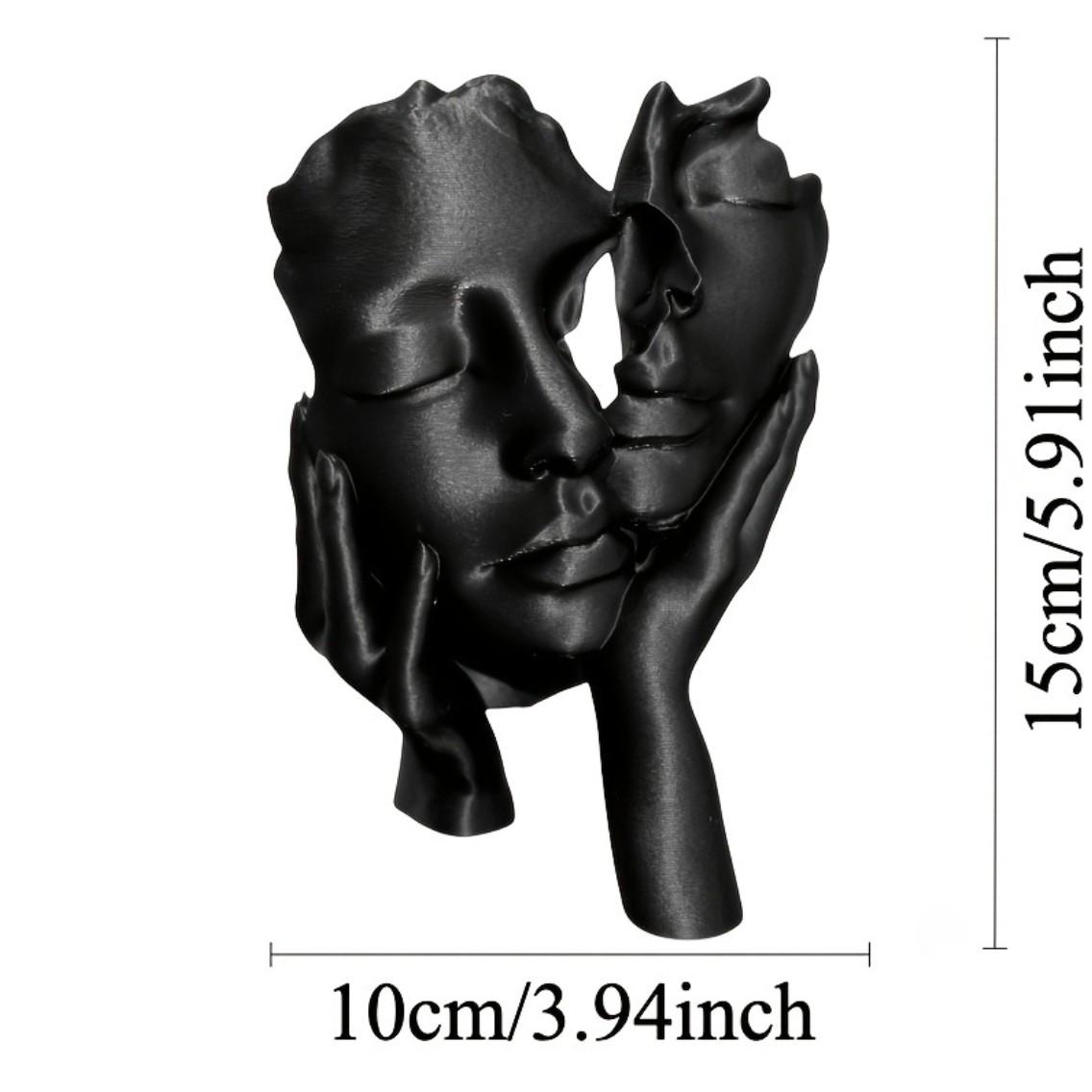 Plastic Abstract Sculpture Embracing Figurine, Warm Hug Statue, Home Office Decor, Modern Art Wedding Anniversary Gift, Symbolizing Love and Connection