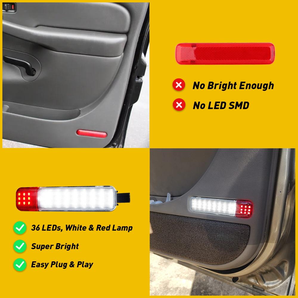 LED Door Courtesy Light For Chevy Silverado Suburban Tahoe GMC Sierra Yukon LED Door Courtesy Light For Chevy Silverado Suburban Tahoe GMC Sierra Yukon