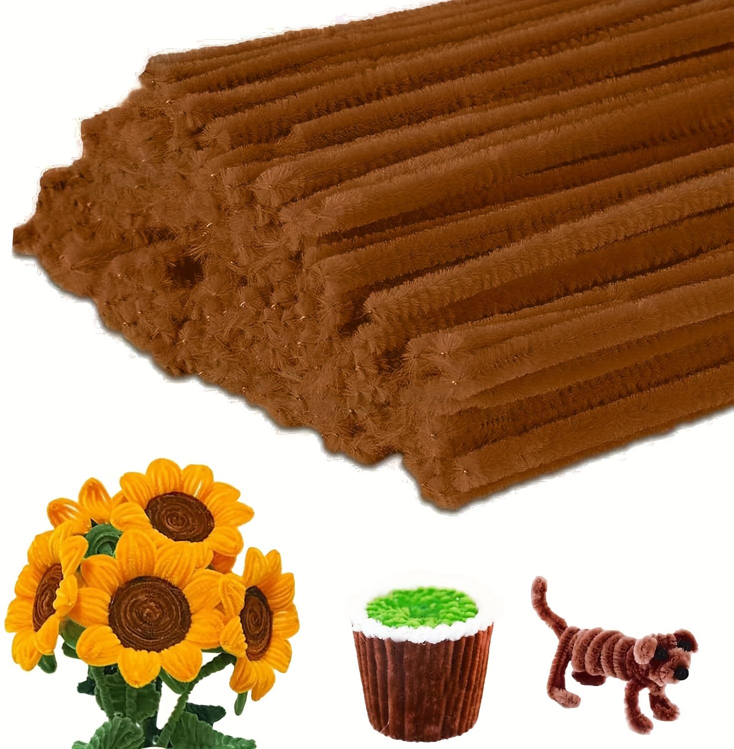 100PCS Felt Stick Handmade Material, Accompanied By Video Tutorials And Flower Buds, Used For DIY Art And Creative Crafts Party Decoration, Art Projects, Handmade Decoration, Decorative Stems, Craft Supplies