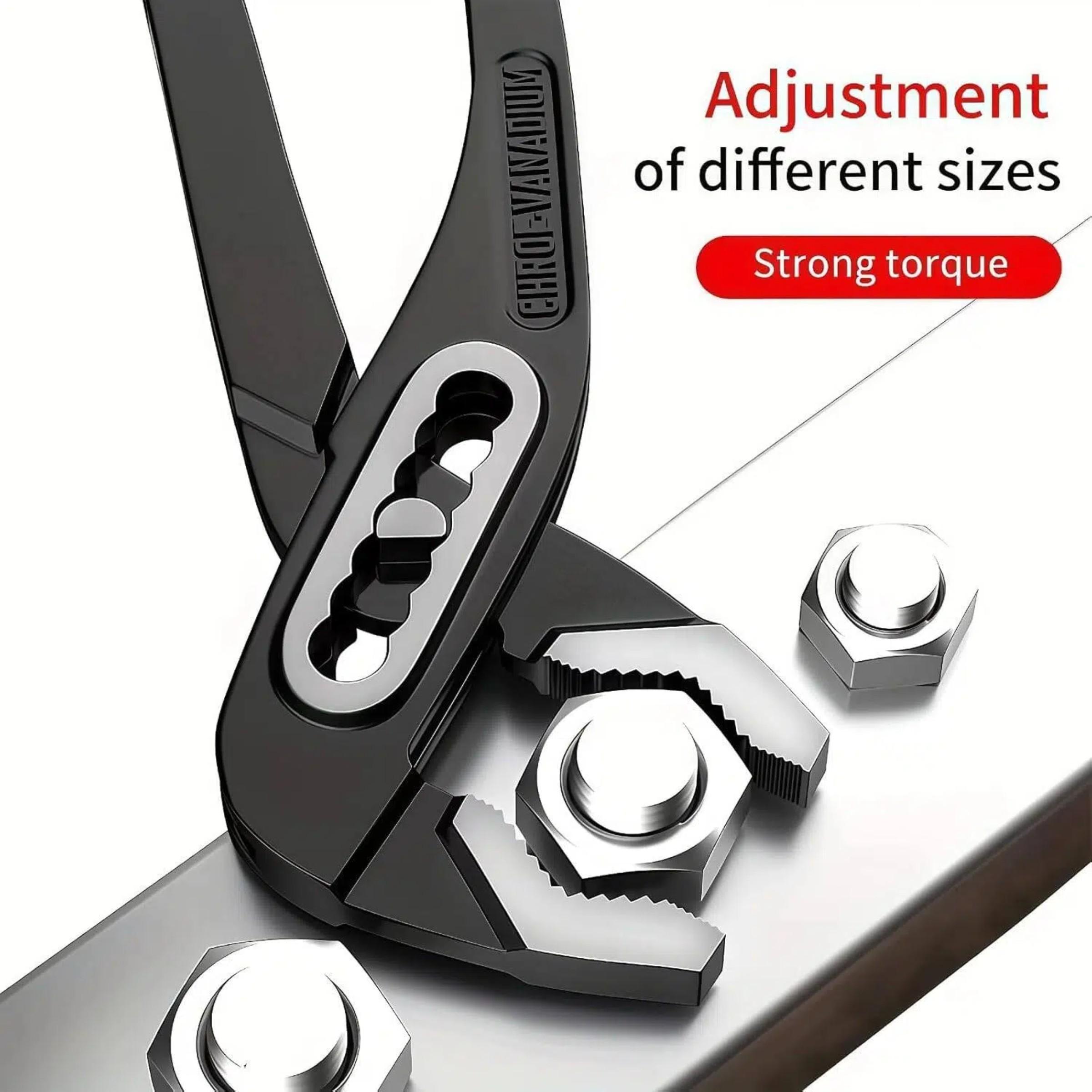 Multi-Functional Quick Adjustable Large Opening Pipe Wrench, Ideal for Kitchen Sink and Other Applications, Durable and Versatile Tool