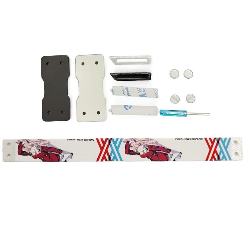 Anime Keyboard Lanyard, Detachable Cartoon Ribbon, Universal DIY Decorative Strap, Trendy Anime Character Print, Versatile Keyboard Accessory