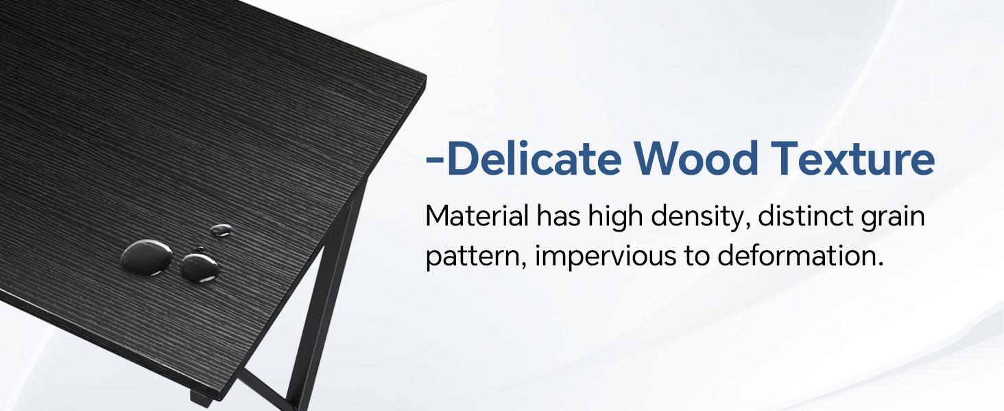 Mr IRONSTONE L Shaped Gaming Desk with Led Lights Corner Computer Desk with Carbon Fiber Surface, Home Office Desks Writing Workstation with Large Monitor Stand , Easy to Assemble 51 Inch