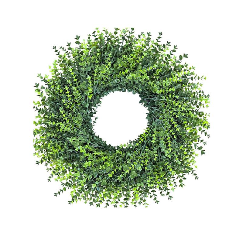 Simulated Yellowbox Moneyleaf Flower Ring - The perfect decoration for spring and summer seasons, suitable for front door decoration, farmhouse style, gardens, patios, festivals, window parties, walls, artificial greenery, front door door-hanging home dec