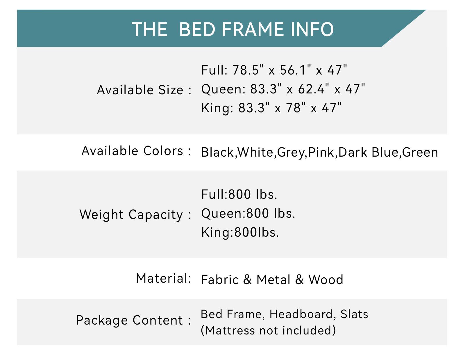 HOOMIC Upholstered Platform Bed Frame【Frame Only No Mattress】,Wingback Headboard with Vertical Stripes in Dutch Velvet,Full/Queen/King/Sizes,No Box Spring Needed,Pink/Black/White/Blue/Green/Gray