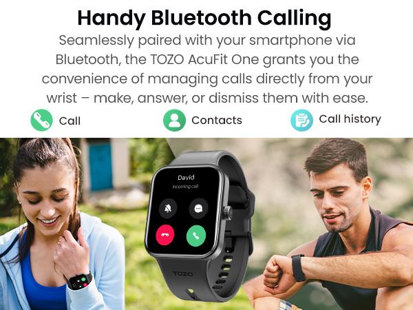 TOZO S4 AcuFit One Smart Watch 1.78" AMOLED Screen for Men Women Devices Wearable Smartphone healthwatch phonewatch waterproof watch FathersDayGift
