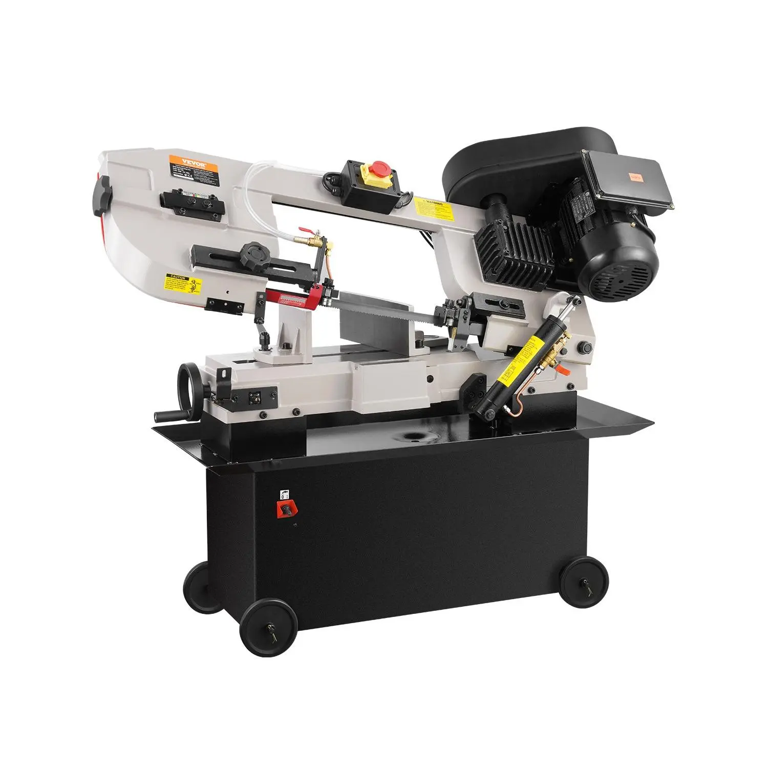 VEVOR Metal Horizontal Band Saw, 7x 12 in Rectangular Cutting Capacity, 110/220V Metal Vertical Cutting Bandsaw with 1.1 kW Motor, 0-45 Angle Adjustment, Variable Speed, for Metal, Wood, and Plastic