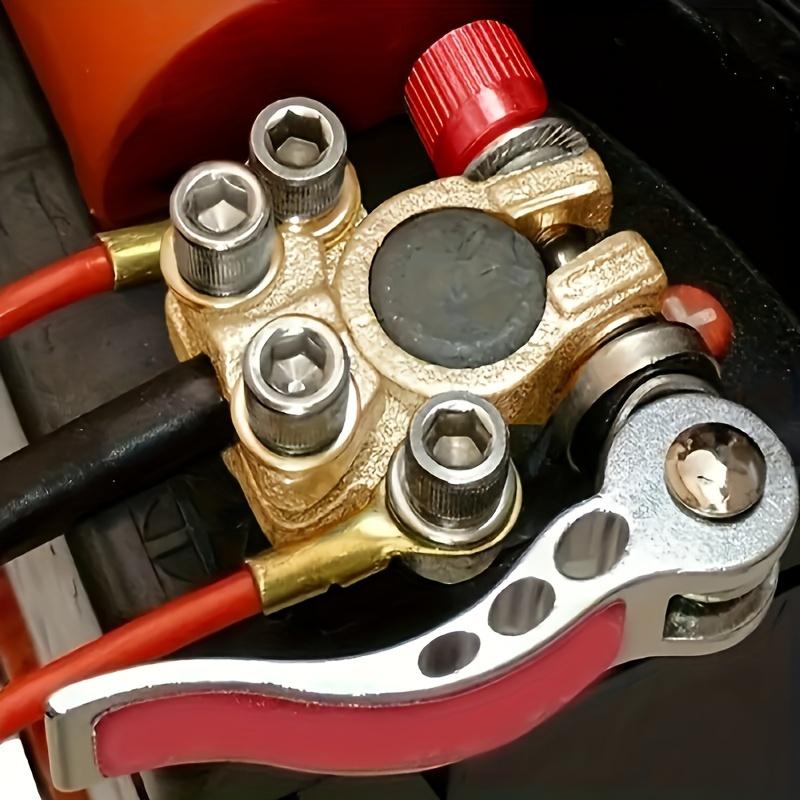 2 Battery Terminal Connectors, 4 Quick Release Disconnect Battery Terminals, Thickened Automotive Battery Terminal Clip