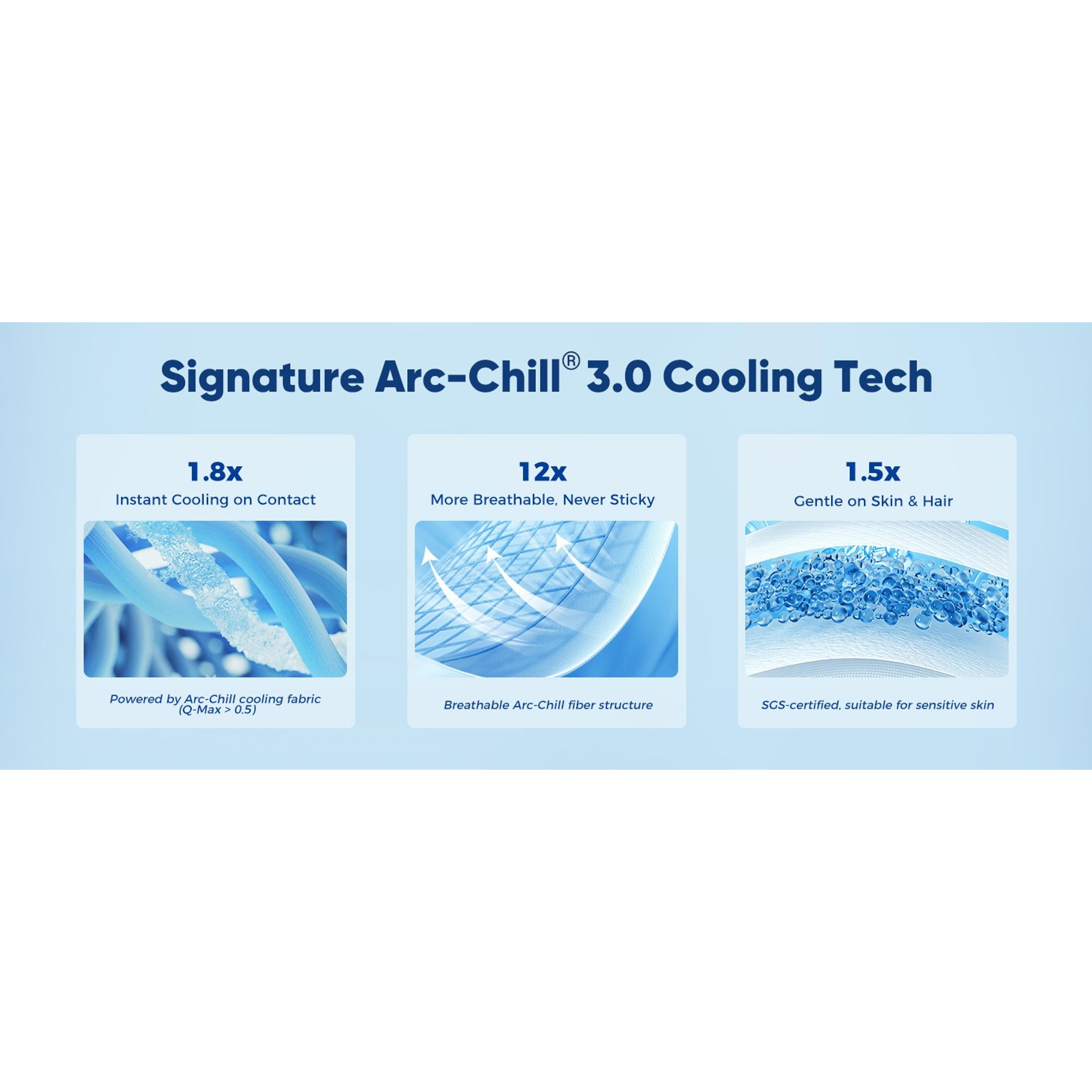 Cooling Pillow Cases for Hot Sleepers Queen Size 2 Pack, Grey | Arc-Chill 3.0 Cooling Tech(Q-Max>0.5), Breathable&Stretchy Fabric, Softer Than Silk, Zipper, suitable for Night Sweats