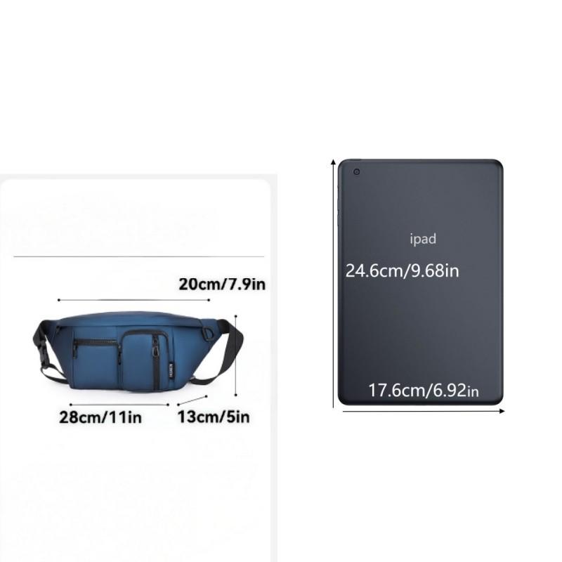 Outdoor Cycling Sports Bag, Waterproof Crossbody Backpack, Multi-Layer Waist Pack, Ideal for Running, Hiking, Biking, Daily Use