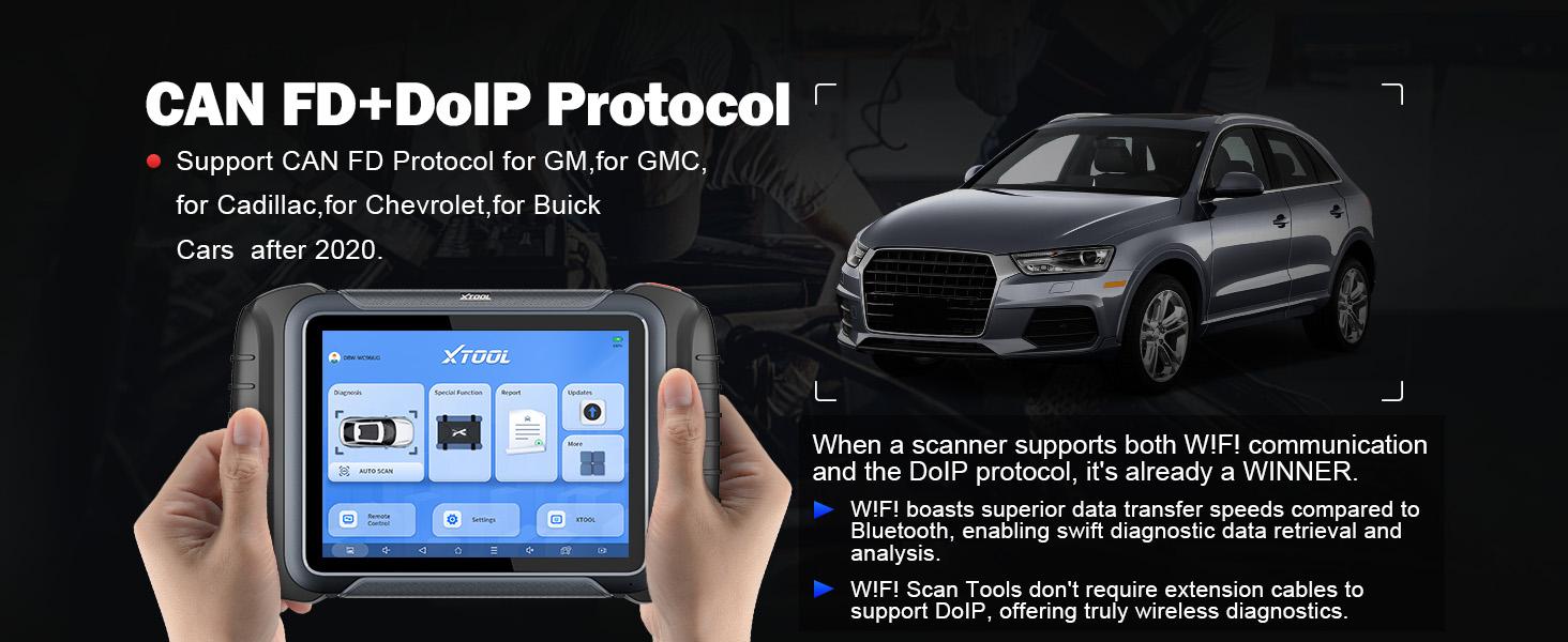 XTOOL D8W Bi-directional Wireless Scanner 3-Year Free Updates, ECU Coding, 38+ Resets & Full Diagnostics Programmer via Wi-Fi