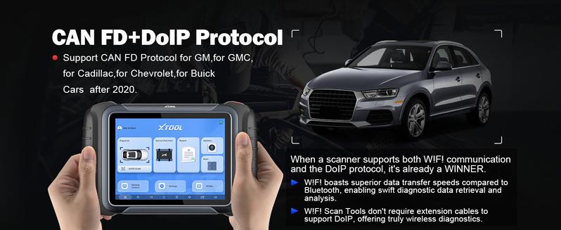 XTOOL D8W Bi-directional Wireless Scanner 3-Year Free Updates, ECU Coding, 38+ Resets & Full Diagnostics Programmer via Wi-Fi