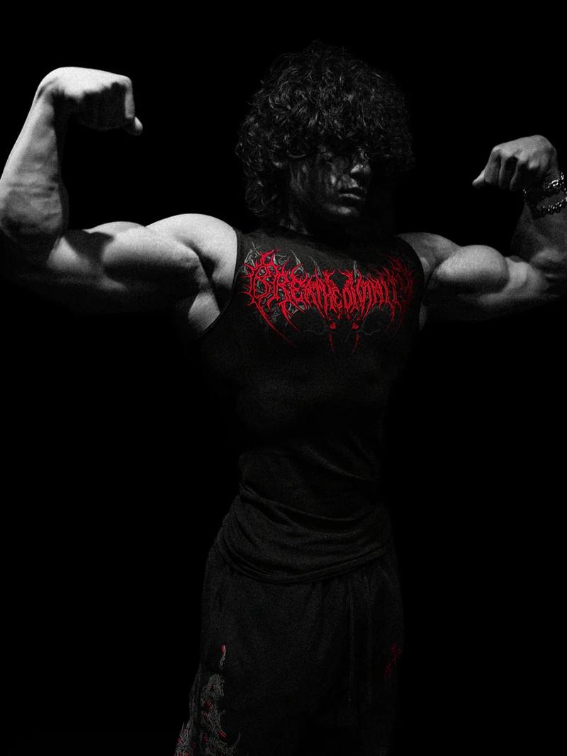 Men'S Sports Compression Tank Top | Sleeveless, High Stretch, Crew Neck, Geometric-patterned, Moisture-wicking, Breathable Knitted Fabric for Basketball and Training