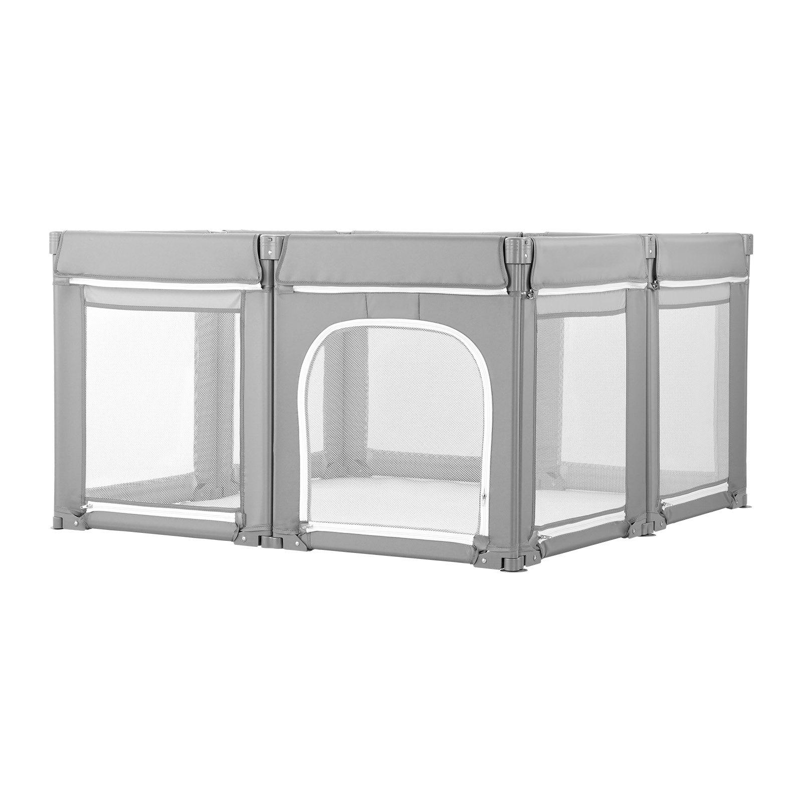VEVOR Baby Playpen, 47.2″ x 47.2″ Foldable Toddlers Playpen, Indoor/Outdoor Baby Fence Play Yard with Zippered Door & Soft Breathable Mesh, No-Gap Toddlers Activity Center for 6 -24 Months Babies VEVOR Baby Playpen, 47.2″ x 47.2″ Foldable Toddlers Playpen, Indoor/Outdoor Baby Fence Play Yard with Zippered Door & Soft Breathable Mesh, No-Gap Toddlers Activity Center for 6 -24 Months Babies