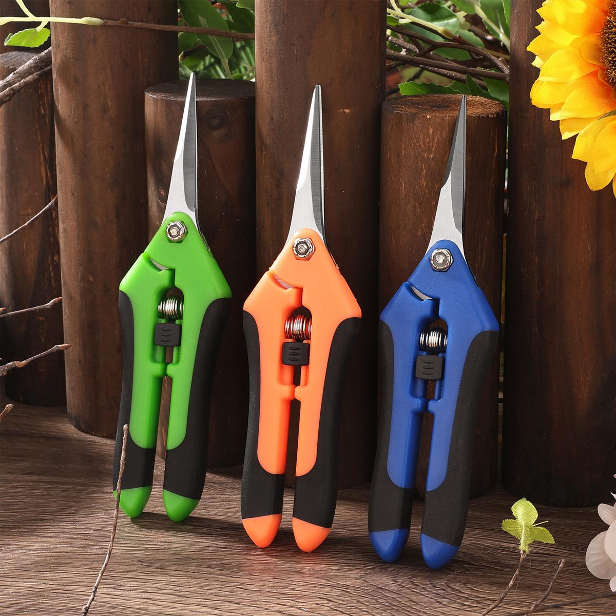 1Pack Stainless Steel Grape Picking Shears, Labor Saving Pruning Scissors for Flower Fruit Tree, Household Garden Trimming Clippers