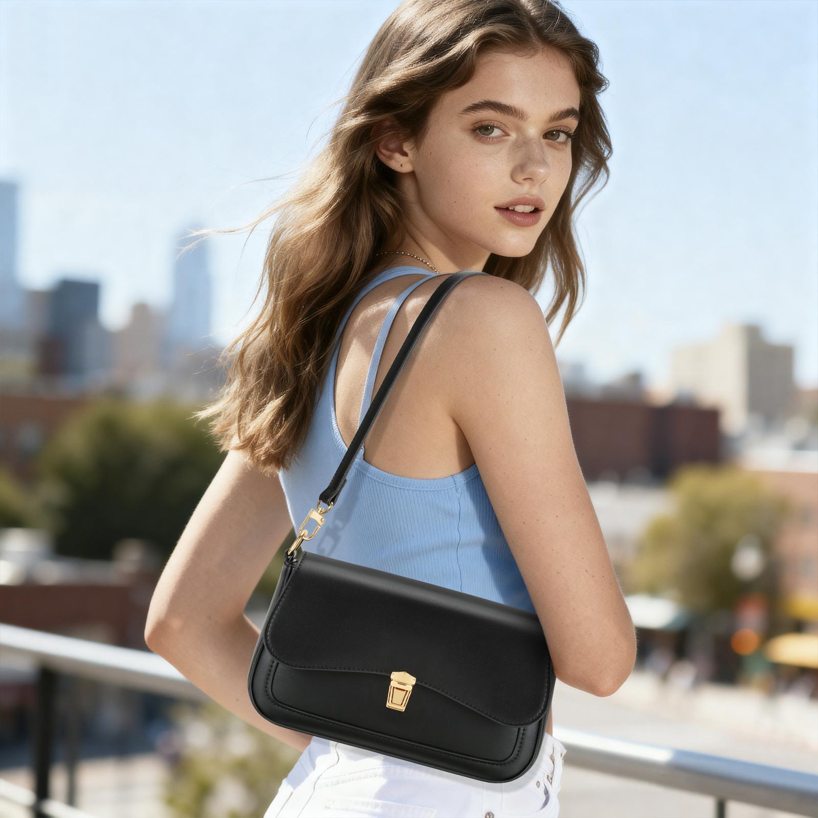 KKXIU Small Shoulder Bag for Women Cute Purses Mini Hobo Handbag Trendy Clutch Purse