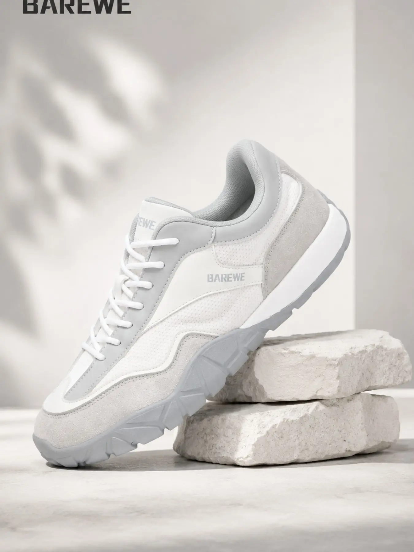 Barewe Unisex Barefoot Shoes, Wide Fit Zero Drop, Sporty Canvas Sneakers, All Seasons, Lightweight Outdoor Hiking, Running & Training
