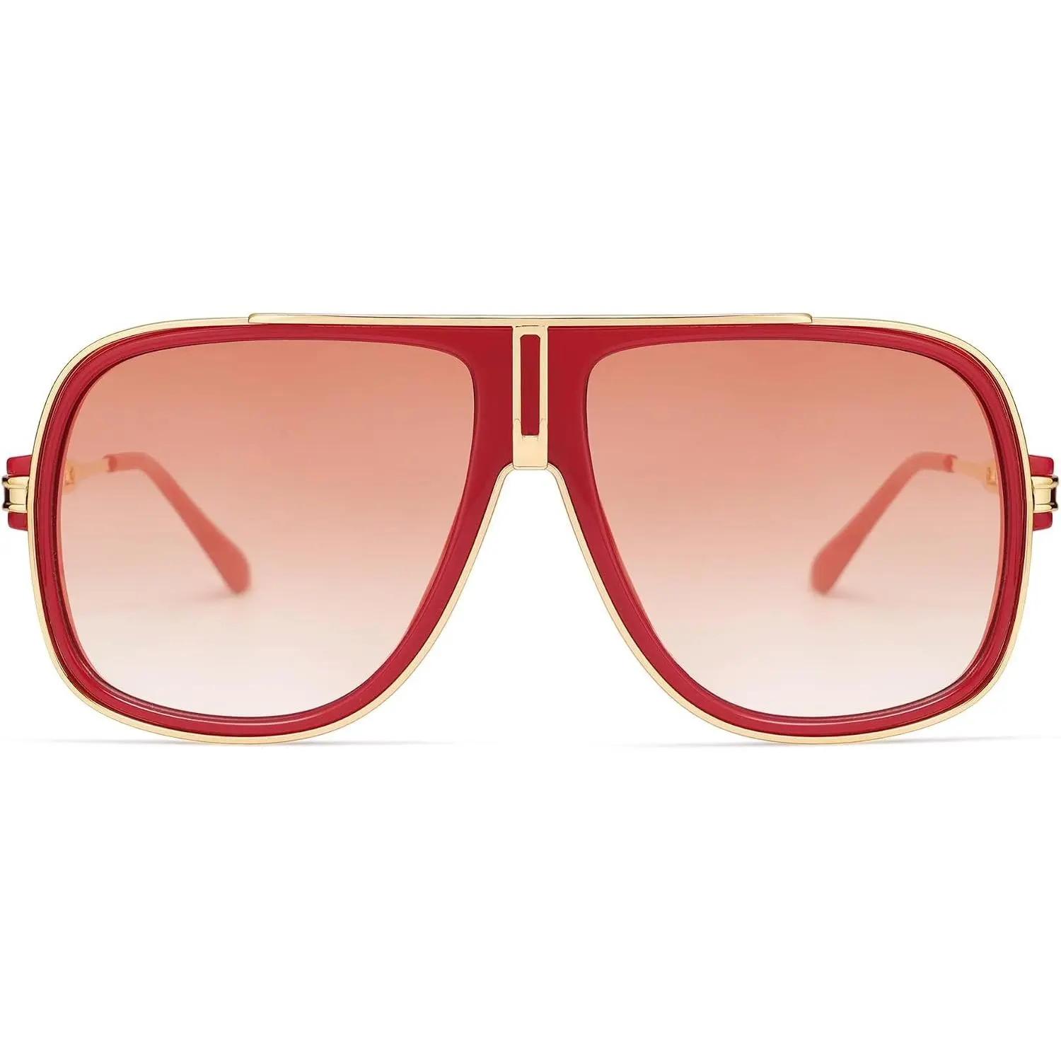 Retro Oversized Square Aviator Sunglasses for Women Men AP3683 70s 80s Colored ShadesGift