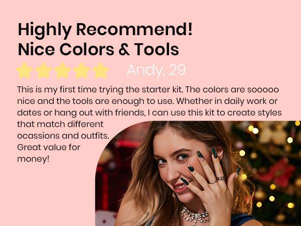 Beetles All-In-One Gel Nail Polish Kit, 32 Colors All Season Colors Gel Nail Polish Kit with UV Light, 3Pcs Base & Top Coats, Cuticle Oil, Nail Decoration & Accessories, Perfect Gift for DIY Nail Lovers