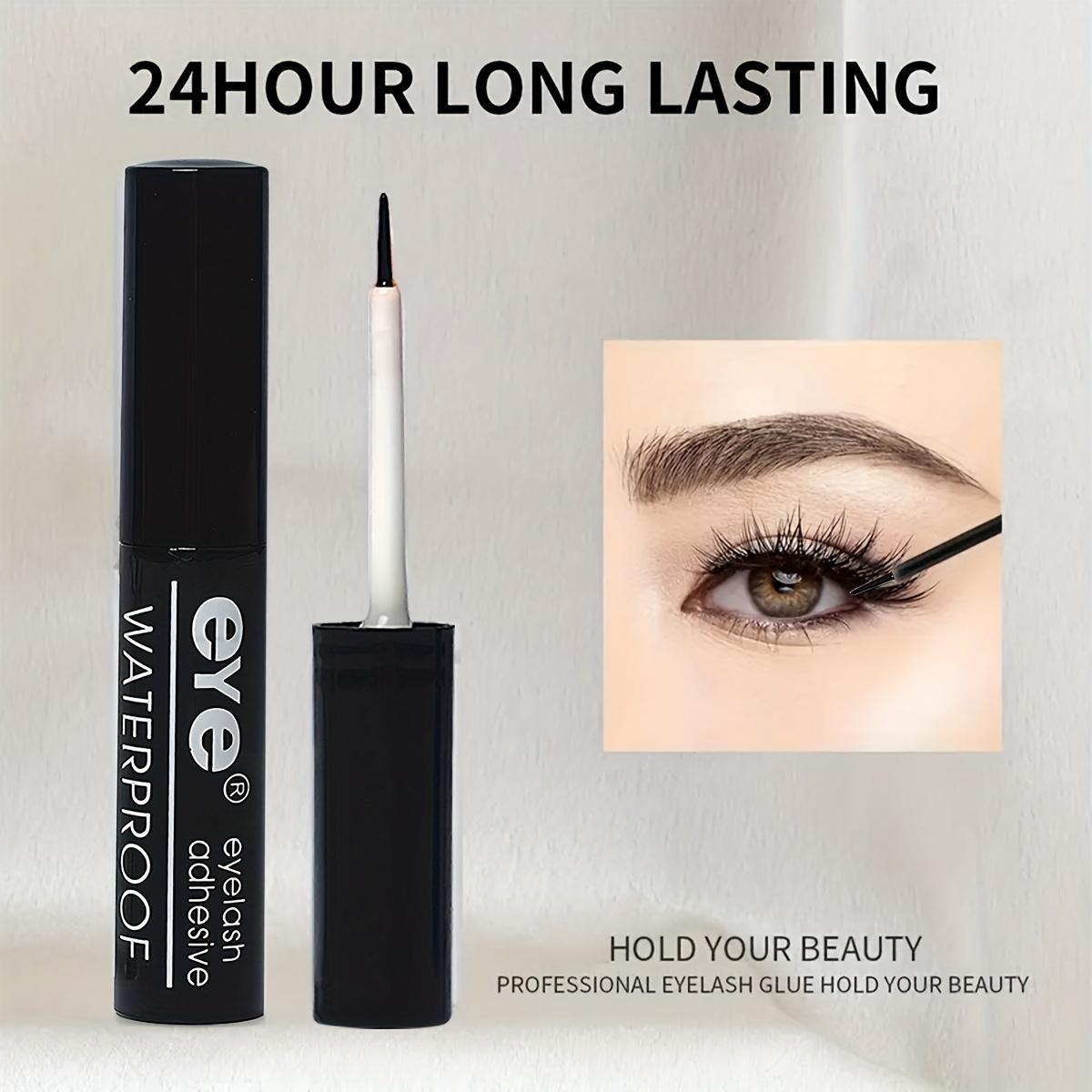 Waterproof Long Lasting Eyelash Glue, Quick Dry Eyelash Extension Glue, Professional Eye Makeup Tool for Women & Girls