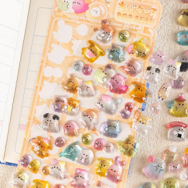 1PC soft and cute cartoon 3D sticker made from eco-friendly materials. Its fresh and sweet style is perfect for DIY phone case decoration. You can also stick it on water bottles, toys, refrigerators, and phones.