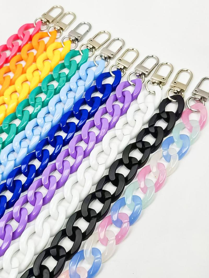 Blush Acrylic Luxe Bag Chain, 40cm/60cm/120cm, Multi-Use Handle, Strap & Decor, Keychain, Bag Buckle, DIY Jewelry Accessories