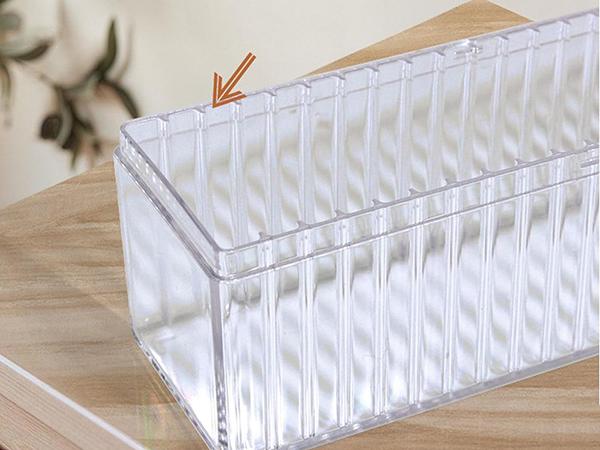 Aprilery Acrylic Jewelry Box Organizer, Clear Storage for 20 Portable Jewelry Bags, Travel Case for Earrings, Rings, Necklaces for Women