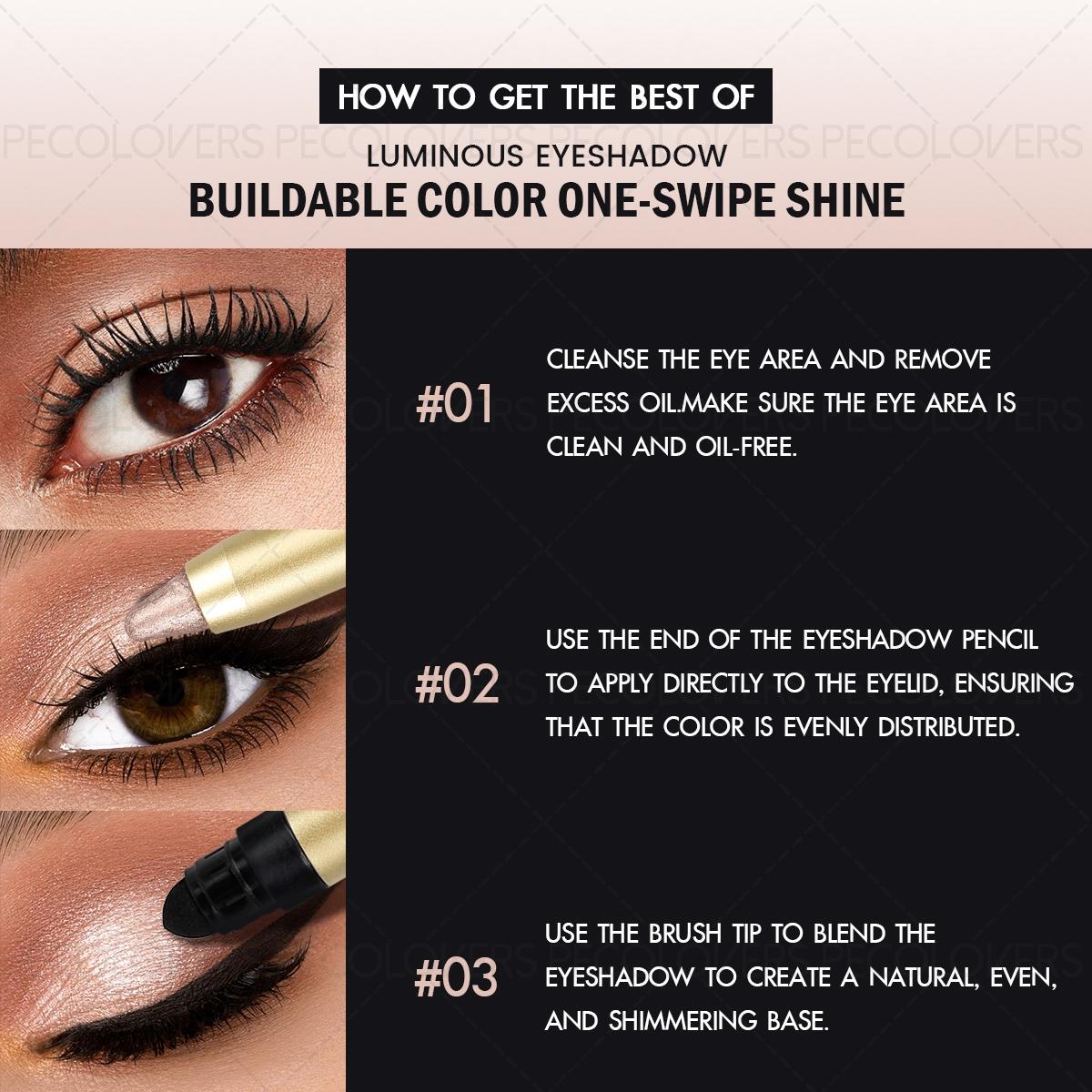 6pcs/set Soft Highlighting Eyeshadow, Smooth Texture, Suitable for Eyes and Face, Daily Use, Eyeshadow Pen, Eye Makeup Products