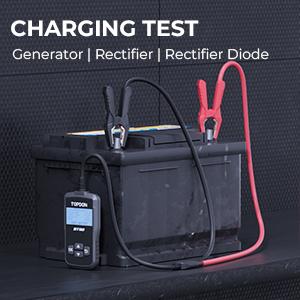 Car Battery Tester 12V, TOPDON BT50, Automotive 100-2000 CCA Battery Load Tester Cranking and Charging System Auto Test Scan Tool Digital Battery Alternator Analyzer (Upgraded Version of AB101)