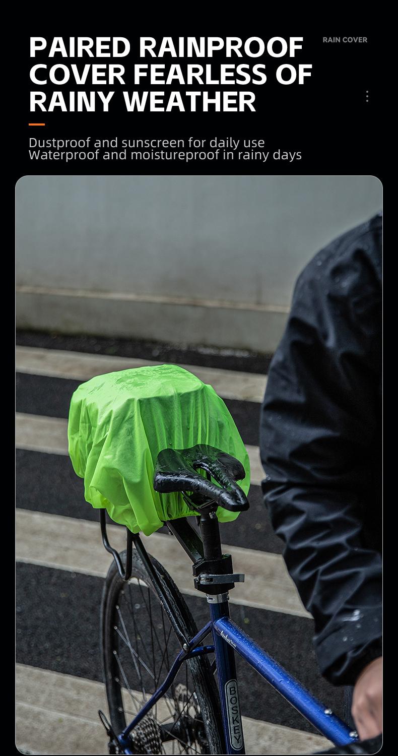 ROCKBROS Bike Rack Bags - Hard Shell Bicycle Rear Rack Bag Large Pannier for Bicycle Rear Rack Bags Bike Rear Seat Bag Bike Trunk Bag Ebike Battery Bag Bike Saddle Bag for Rear Rack Bike Accessories